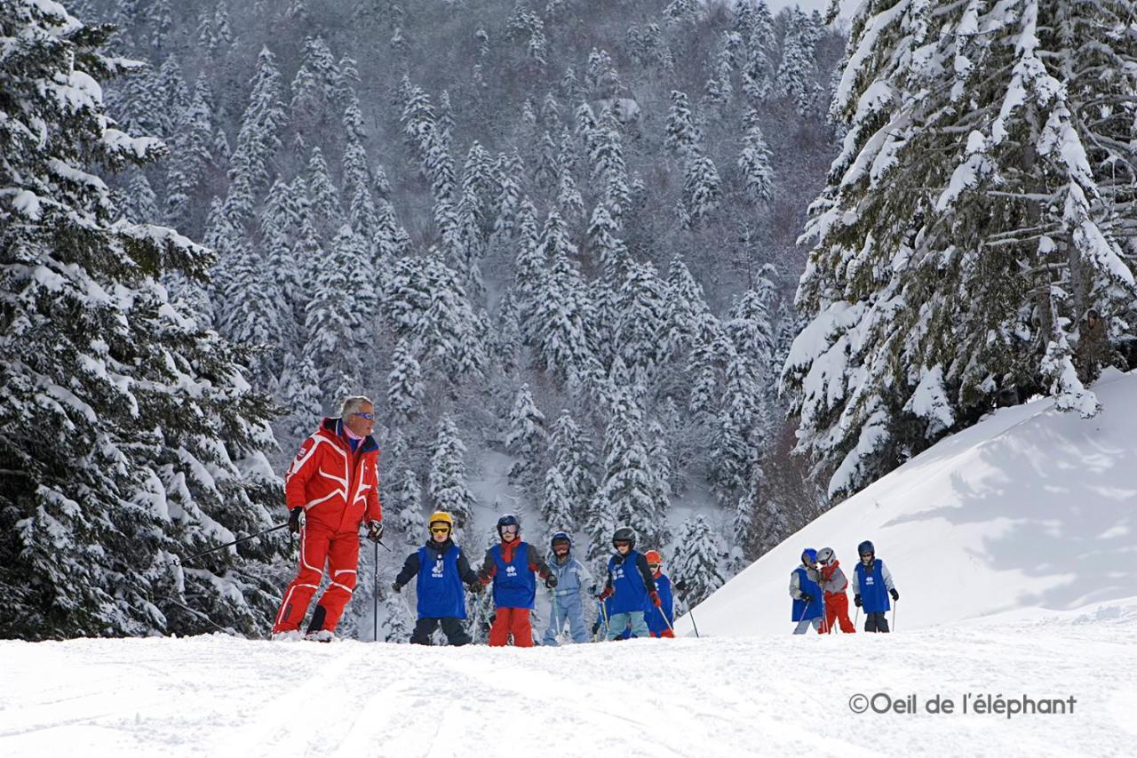 Les Gourgs Blancs - 80M Des Pistes - 6 Personnes Daire Génos Dış mekan fotoğraf