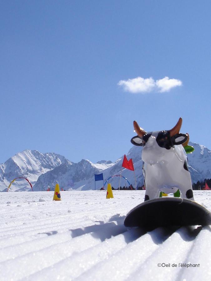 Les Gourgs Blancs - 80M Des Pistes - 6 Personnes Daire Génos Dış mekan fotoğraf